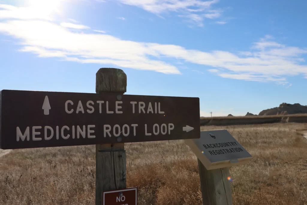 Castle trail sign