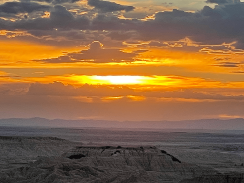 Badlands sky sunset min